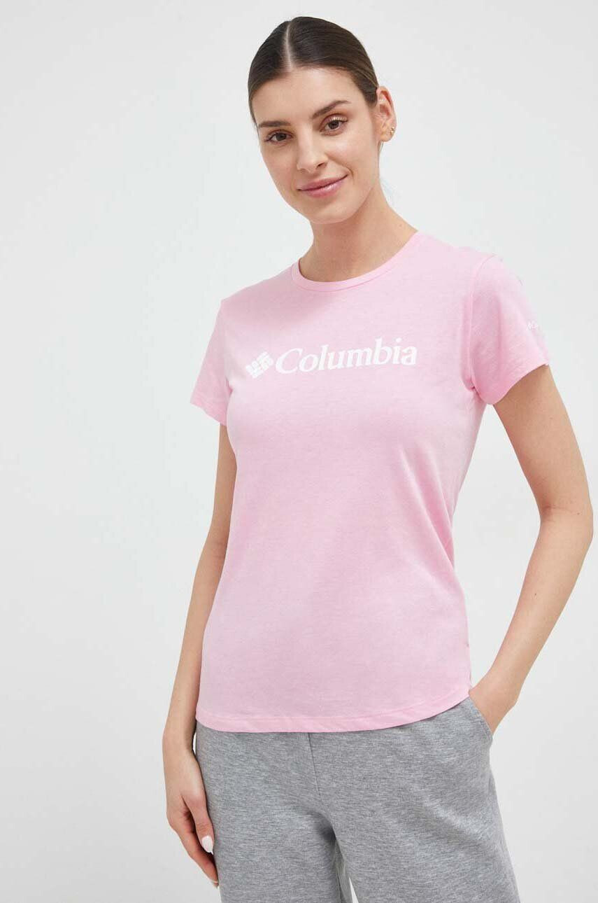 Columbia tricou femei culoarea roz - Pled.ro