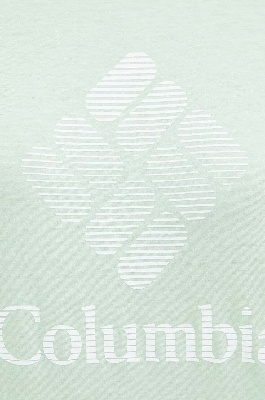 Columbia tricou femei culoarea verde - Pled.ro