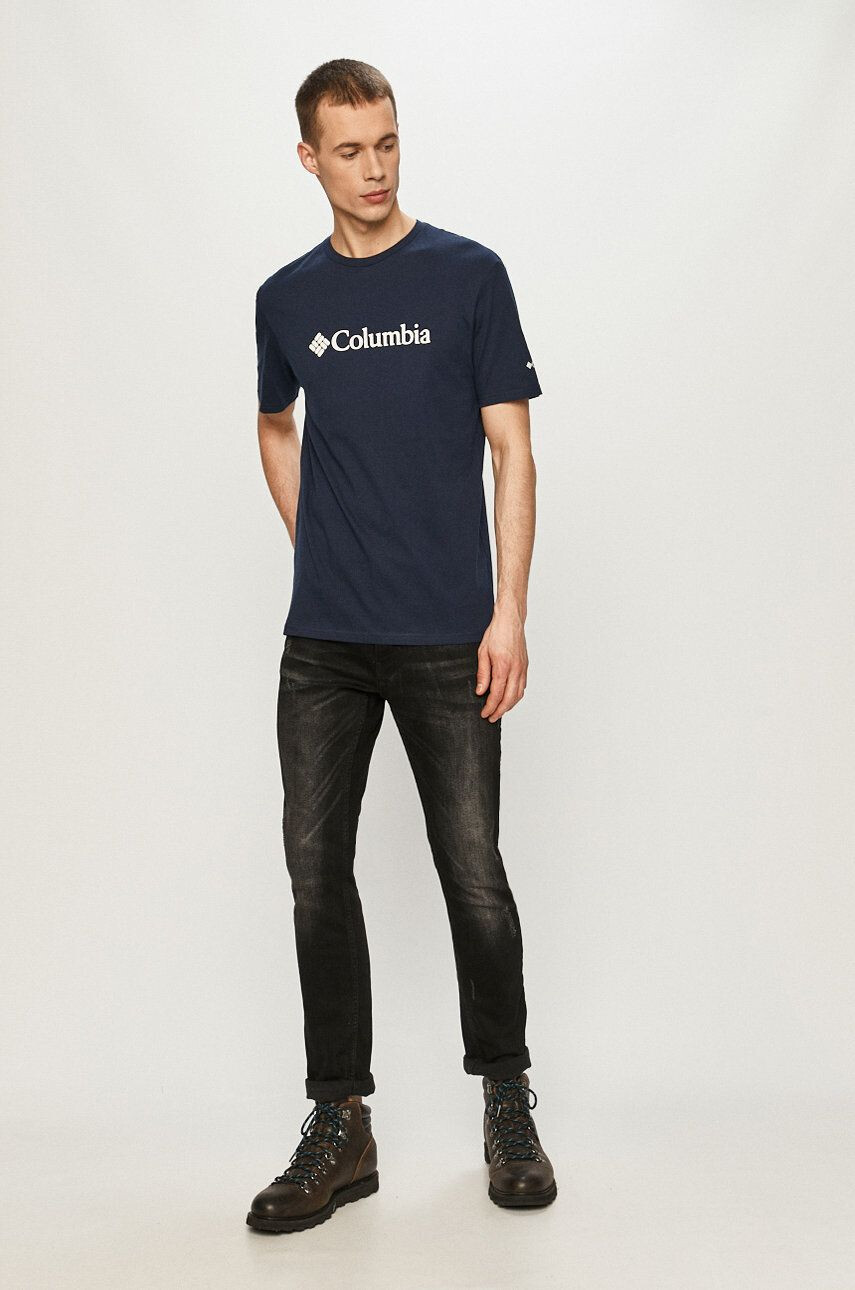 Columbia tricou femei culoarea albastru marin - Pled.ro