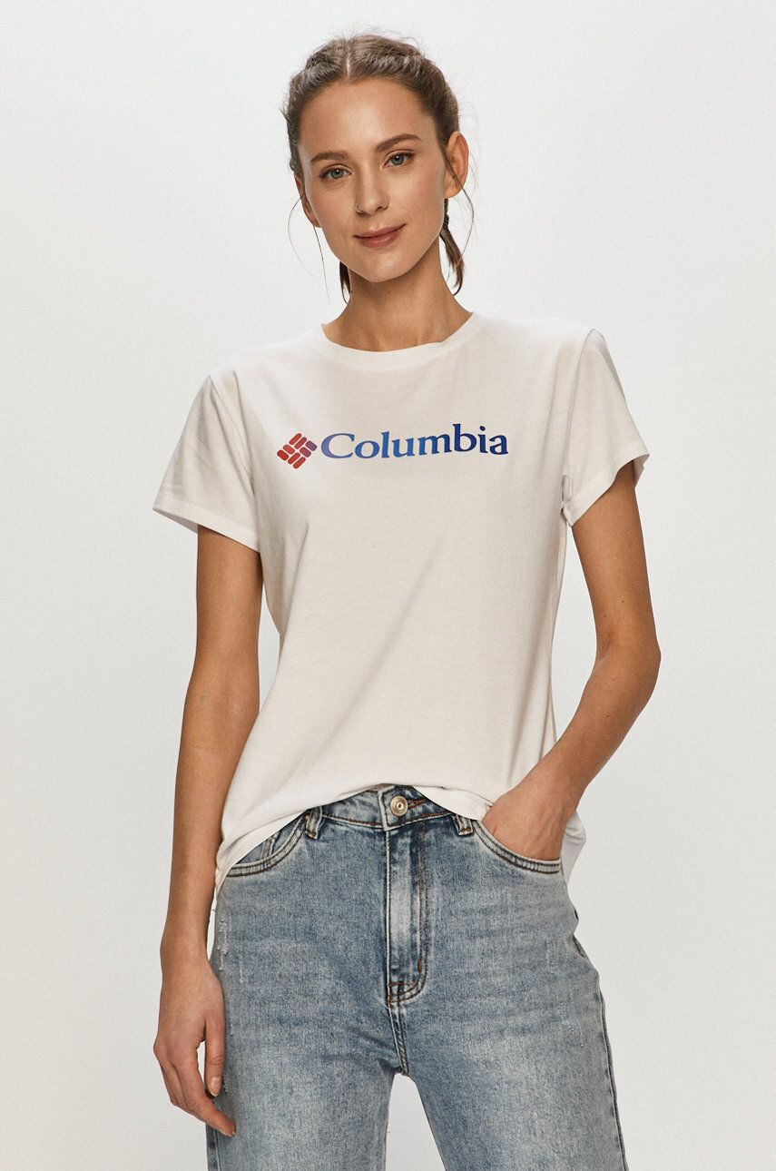 Columbia Tricou femei culoarea alb - Pled.ro