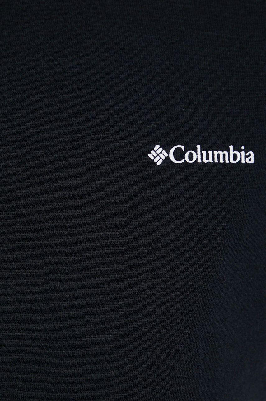 Columbia tricou din bumbac culoarea negru modelator - Pled.ro