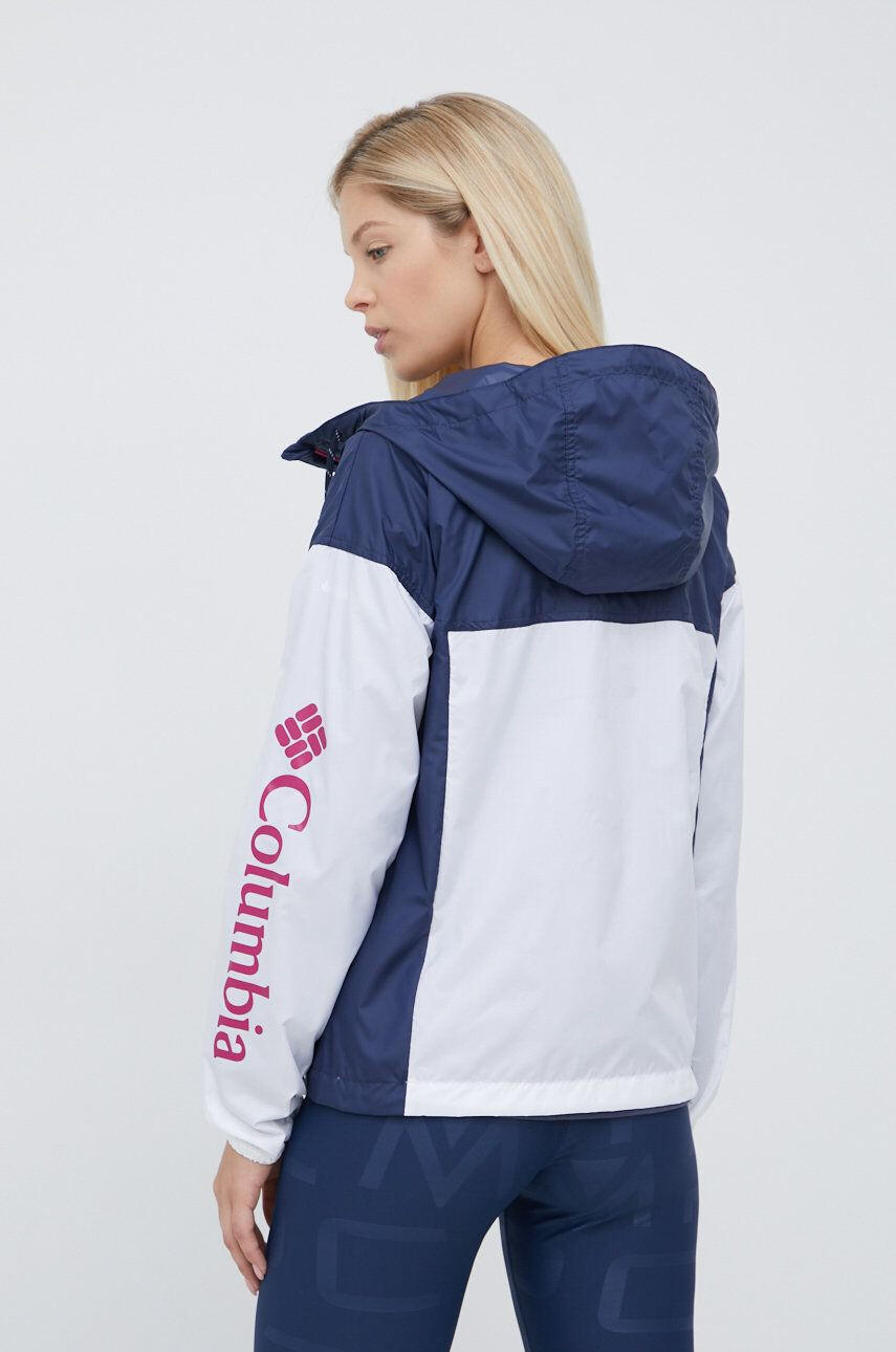 Columbia windbreaker culoarea alb de tranzitie - Pled.ro