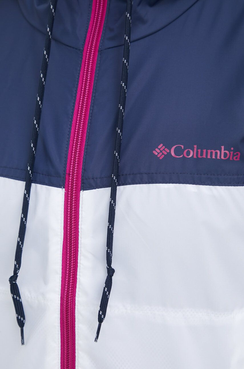 Columbia windbreaker culoarea alb de tranzitie - Pled.ro