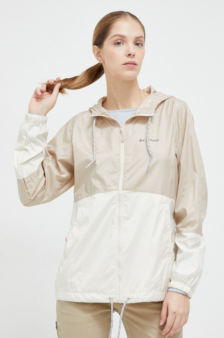 Columbia windbreaker Flash Forward culoarea bej - Pled.ro