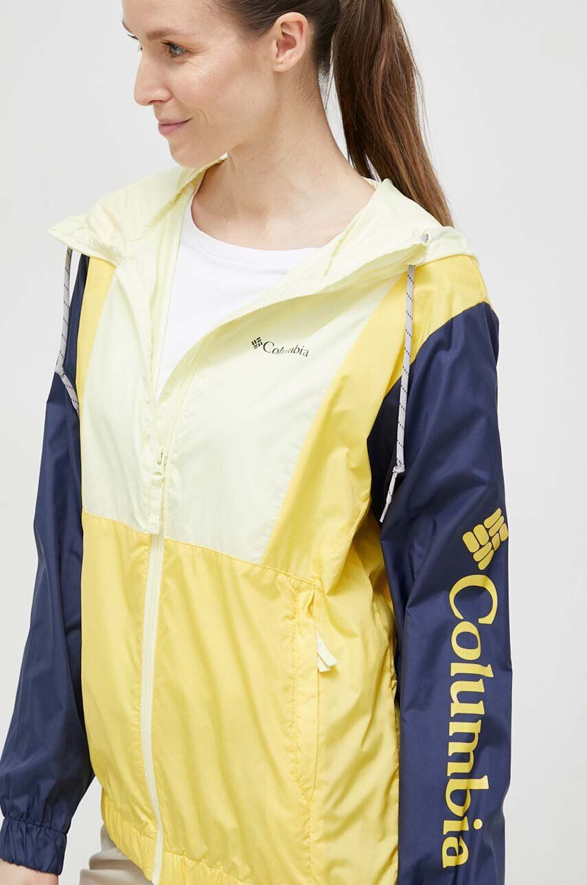 Columbia windbreaker Lily Basin culoarea galben 2034931-100 - Pled.ro