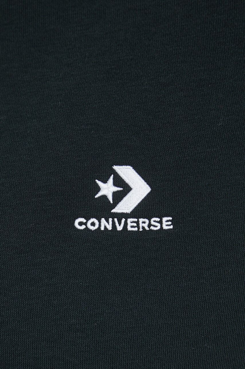 Converse bluza culoarea maro cu glugă neted - Pled.ro