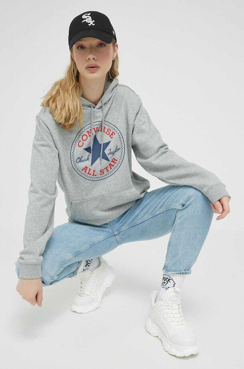 Converse bluza femei culoarea roz cu imprimeu - Pled.ro