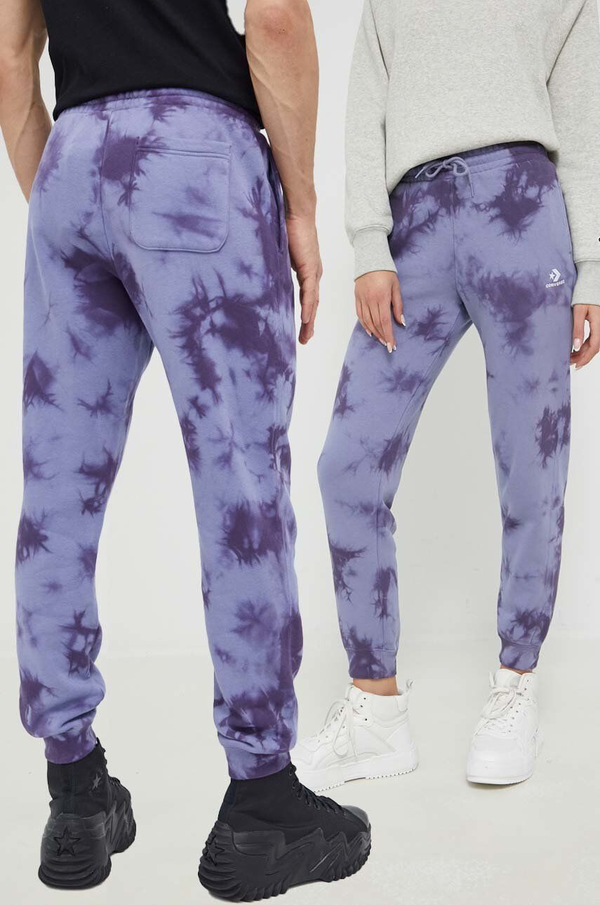 Converse pantaloni de trening unisex culoarea violet modelator - Pled.ro