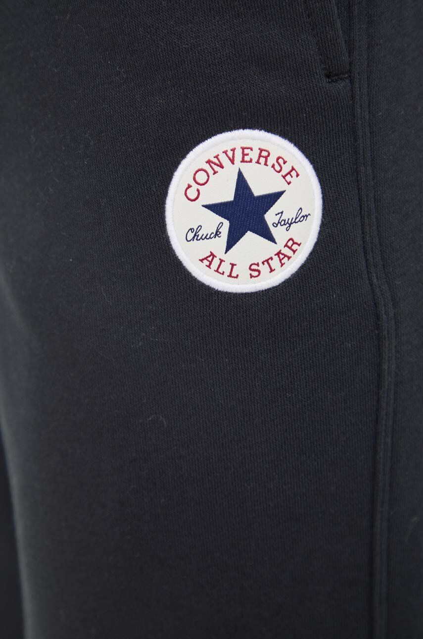 Converse pantaloni de trening culoarea negru cu imprimeu - Pled.ro