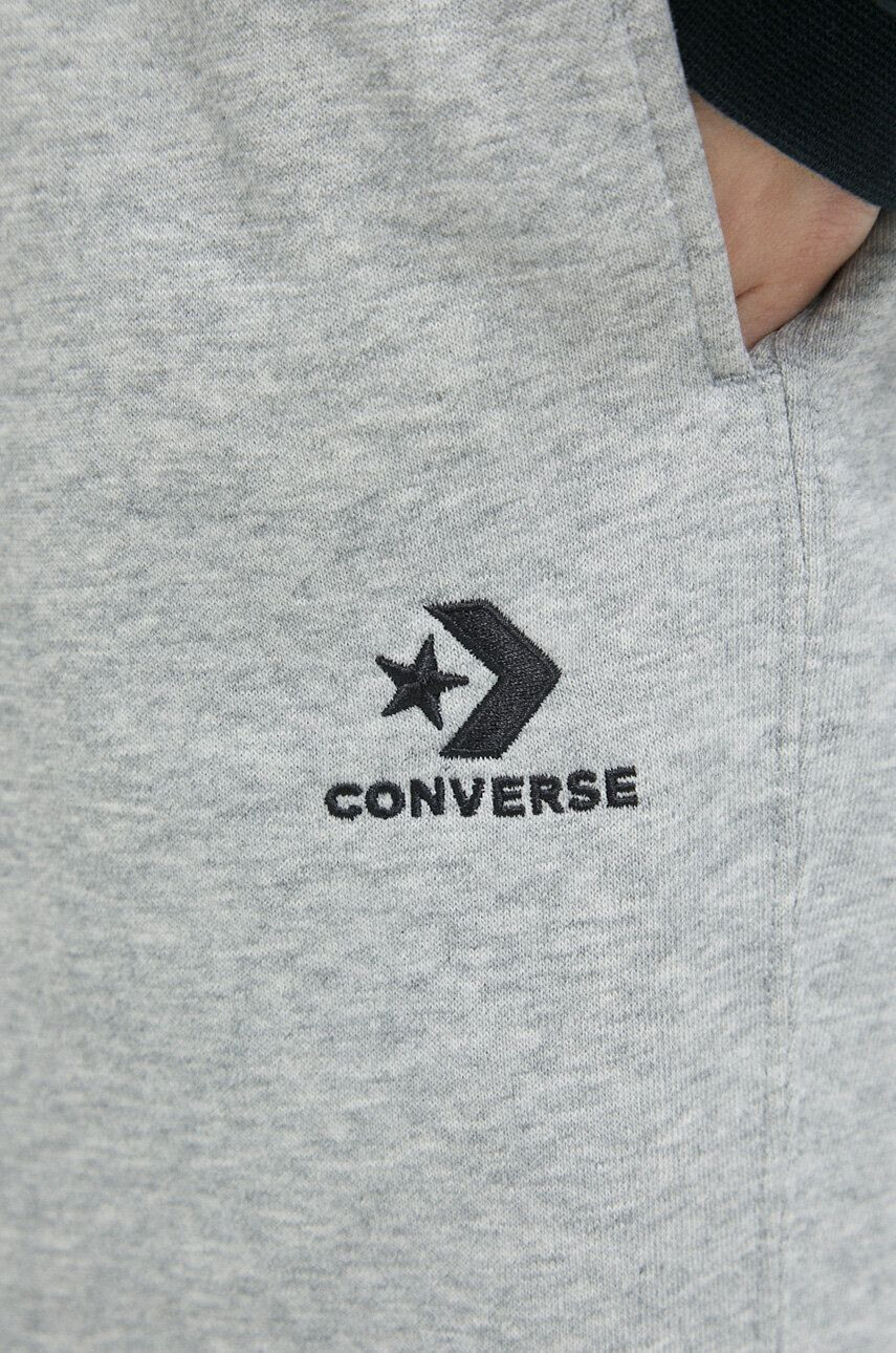 Converse pantaloni scurți culoarea gri melanj 10023875.A02-VINTAGEGRE - Pled.ro