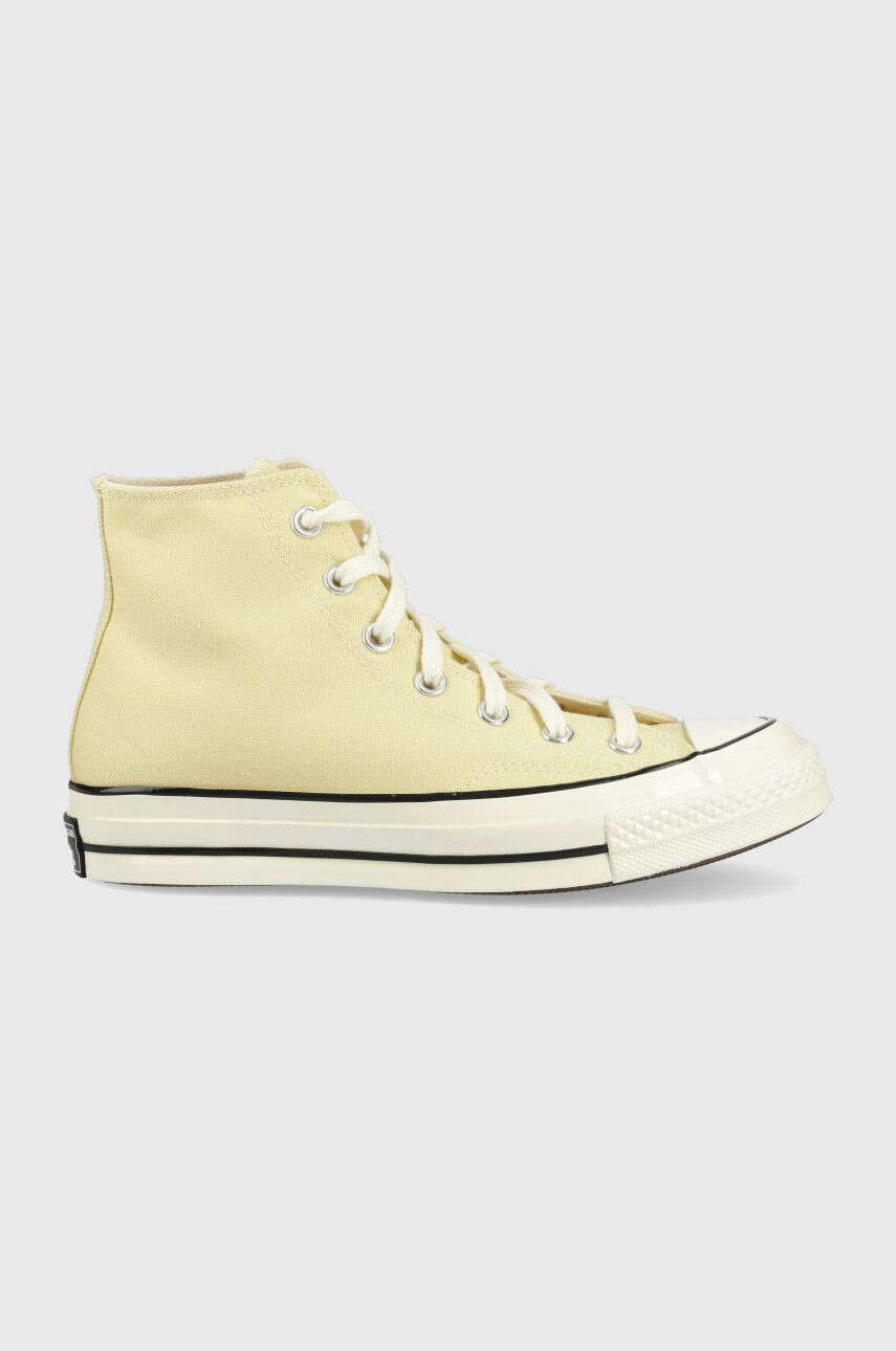 Converse teniși Chuck 70 Hi femei culoarea galben A00458C.LG.YEL-LGHT.YELL - Pled.ro