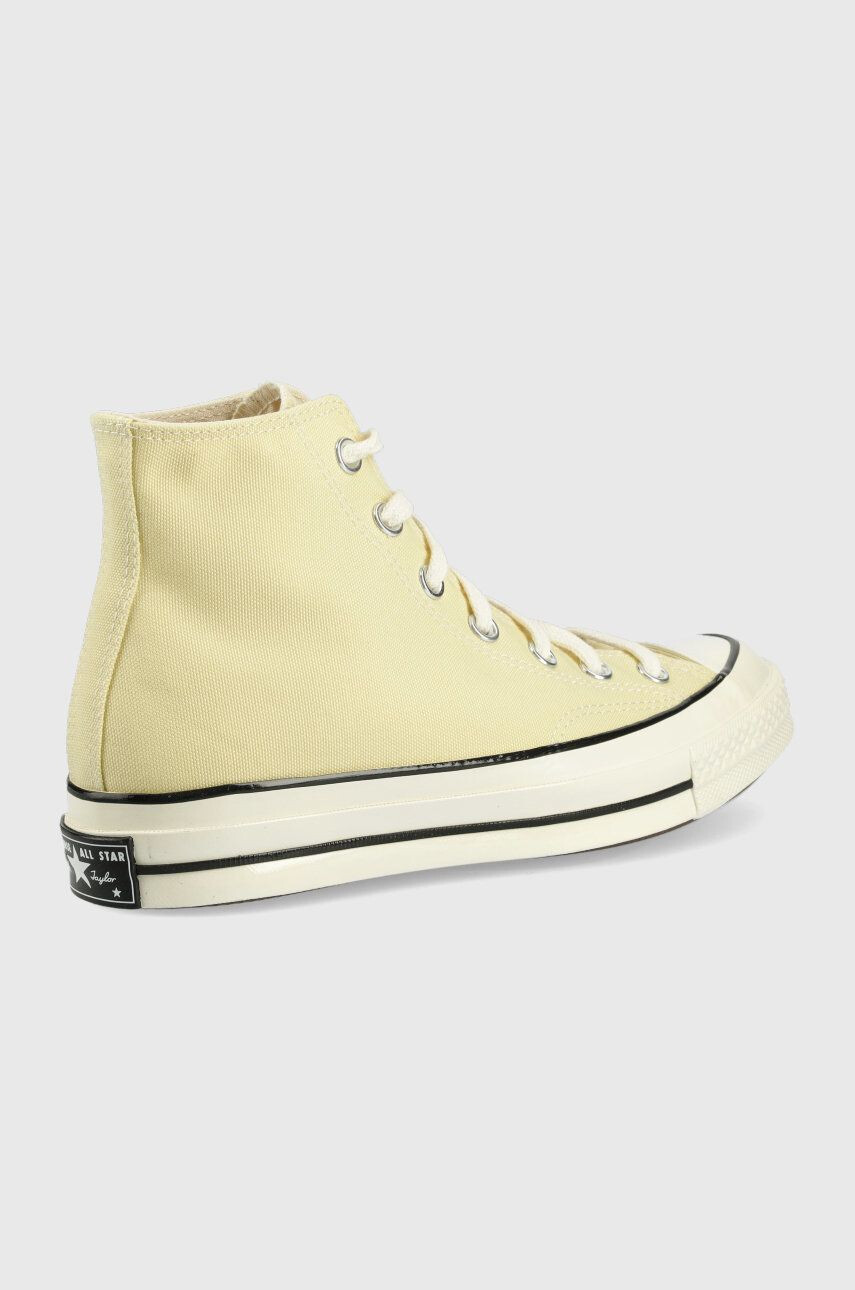 Converse teniși Chuck 70 Hi femei culoarea galben A00458C.LG.YEL-LGHT.YELL - Pled.ro