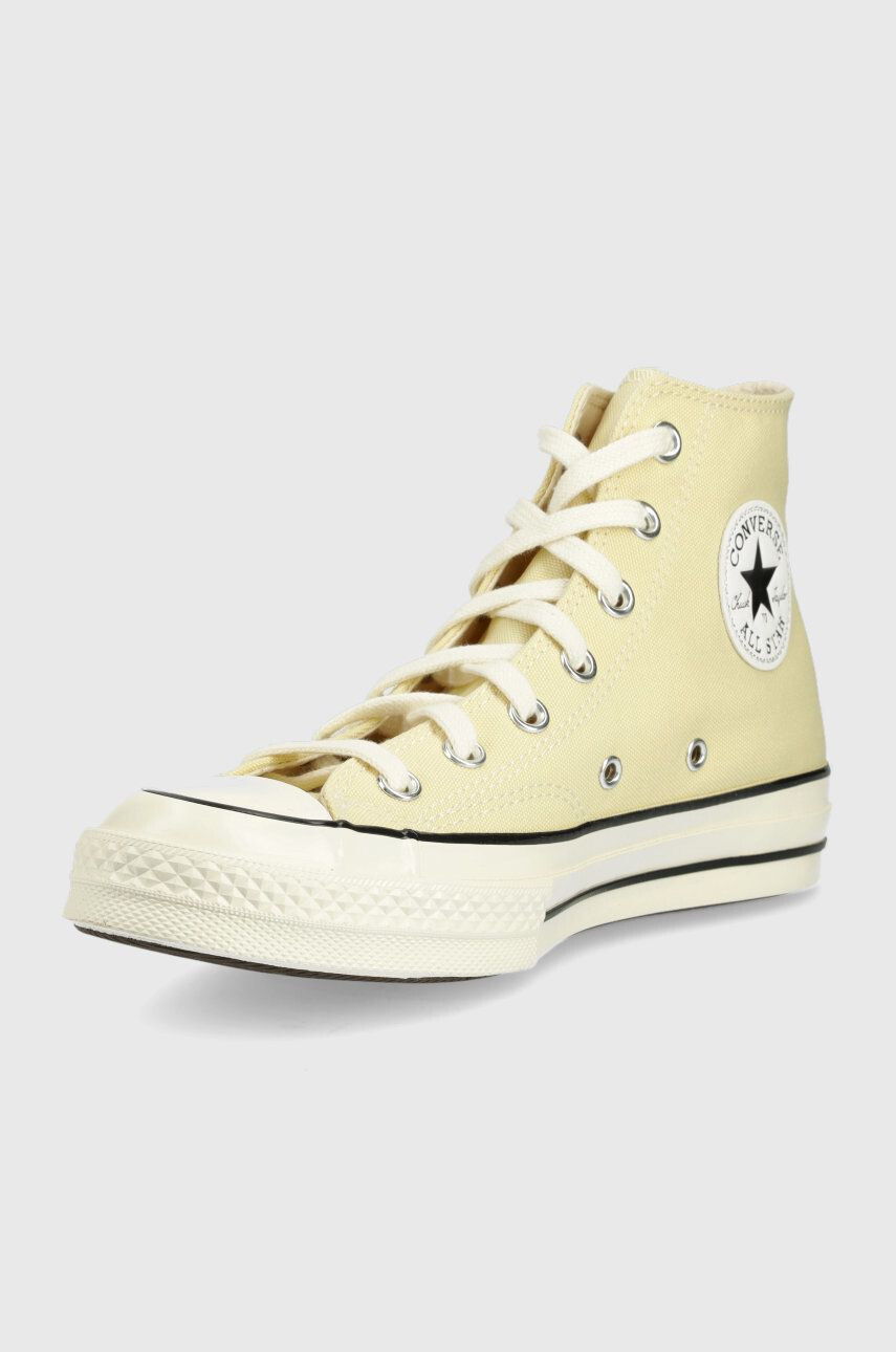 Converse teniși Chuck 70 Hi femei culoarea galben A00458C.LG.YEL-LGHT.YELL - Pled.ro