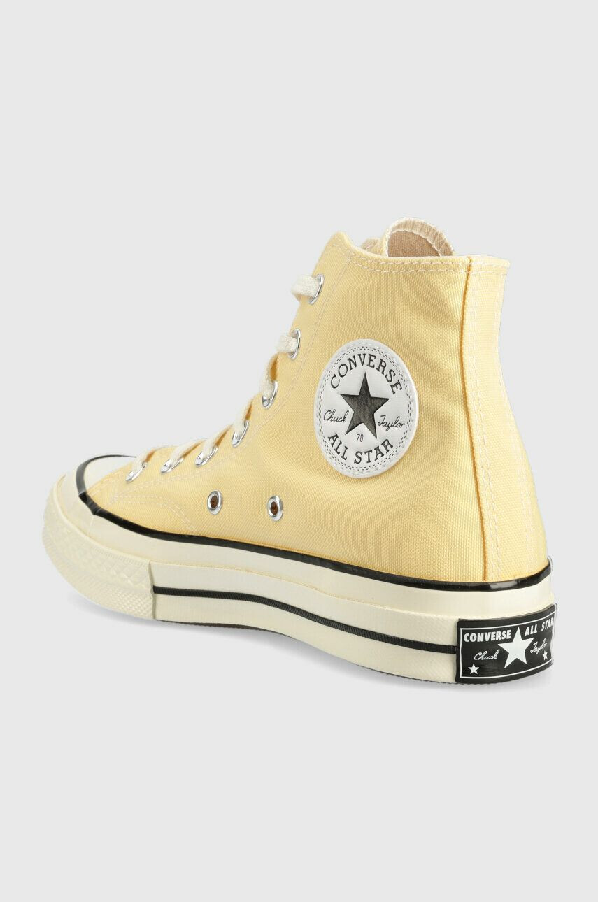 Converse teniși Chuck 70 HI culoarea galben A02757C A02757C-LIGHT.ORN - Pled.ro