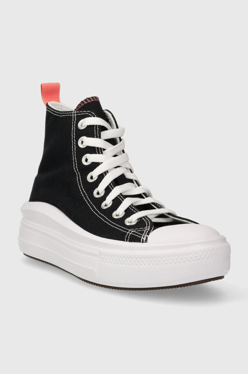 Converse tenisi Chuck Taylor All Star Move femei culoarea negru A04831C - Pled.ro