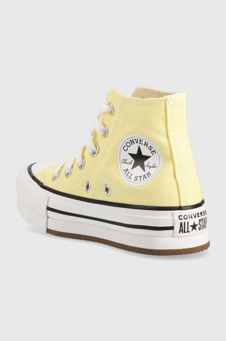 Converse tenisi copii Chuck Taylor All Star Eva Lift culoarea galben - Pled.ro