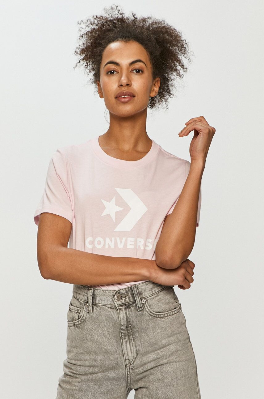 Converse Tricou culoarea roz - Pled.ro