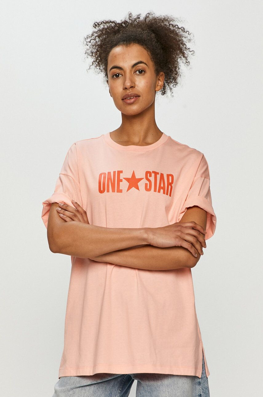 Converse Tricou culoarea roz - Pled.ro