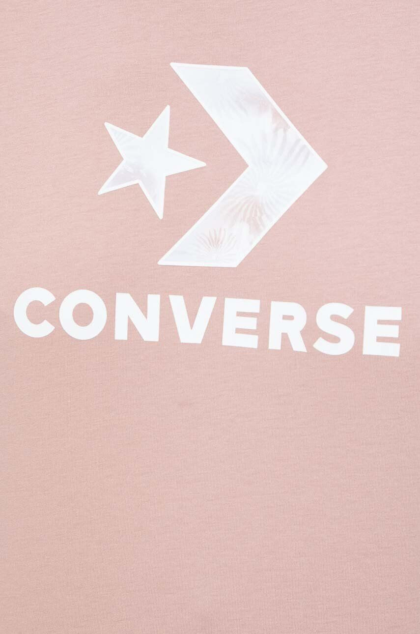 Converse tricou din bumbac culoarea roz - Pled.ro