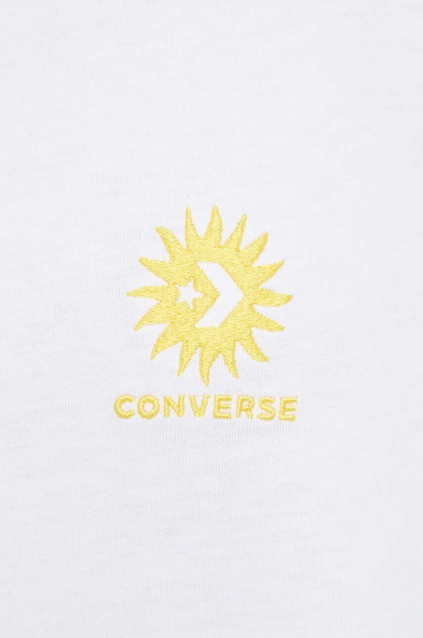 Converse tricou din bumbac culoarea alb - Pled.ro