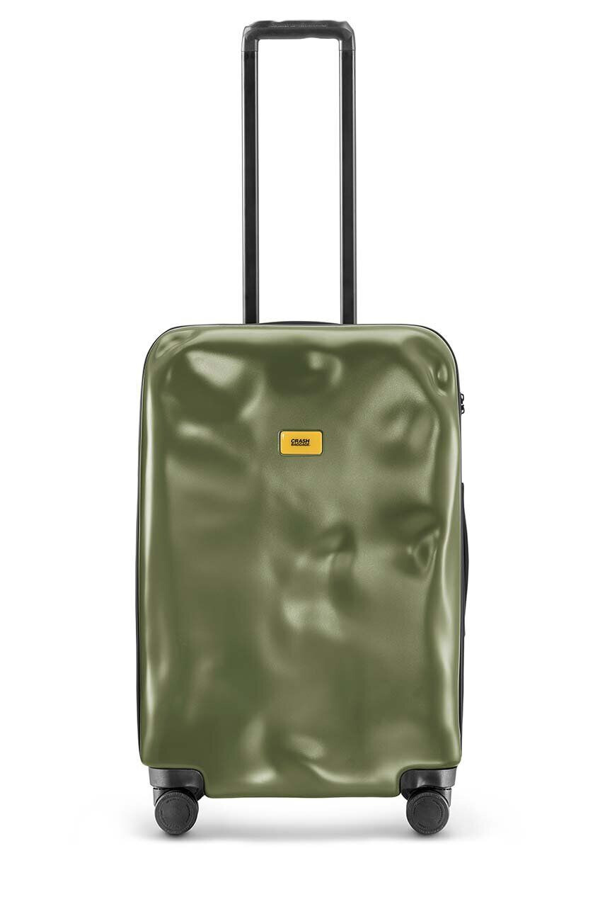 Crash Baggage valiza ICON Medium Size culoarea verde - Pled.ro