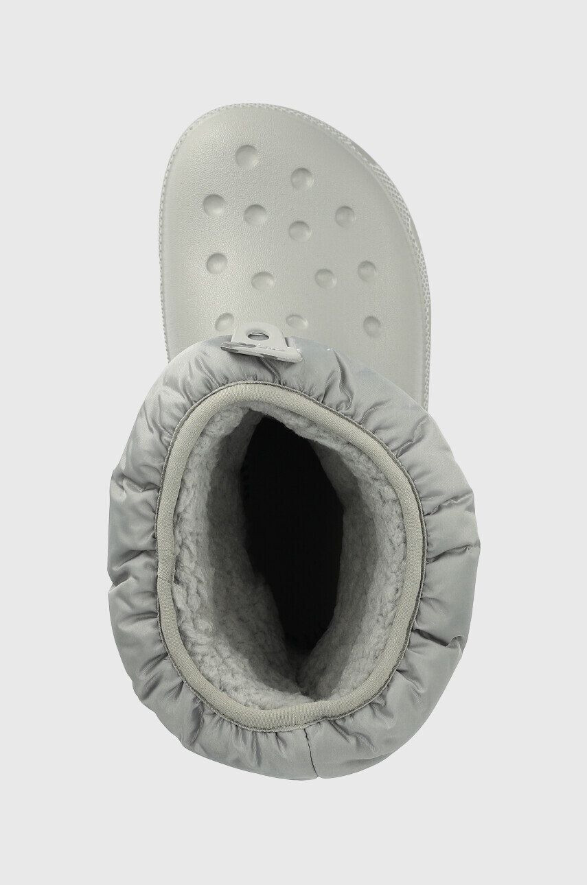 Crocs cizme de iarna copii culoarea gri - Pled.ro