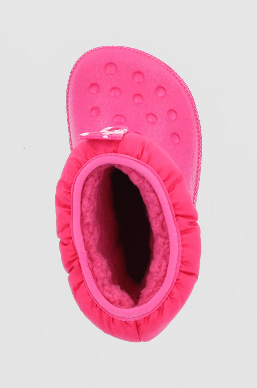 Crocs cizme de iarna copii culoarea roz - Pled.ro