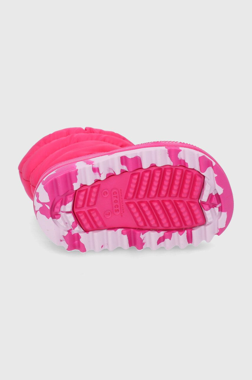 Crocs cizme de iarna copii culoarea roz - Pled.ro