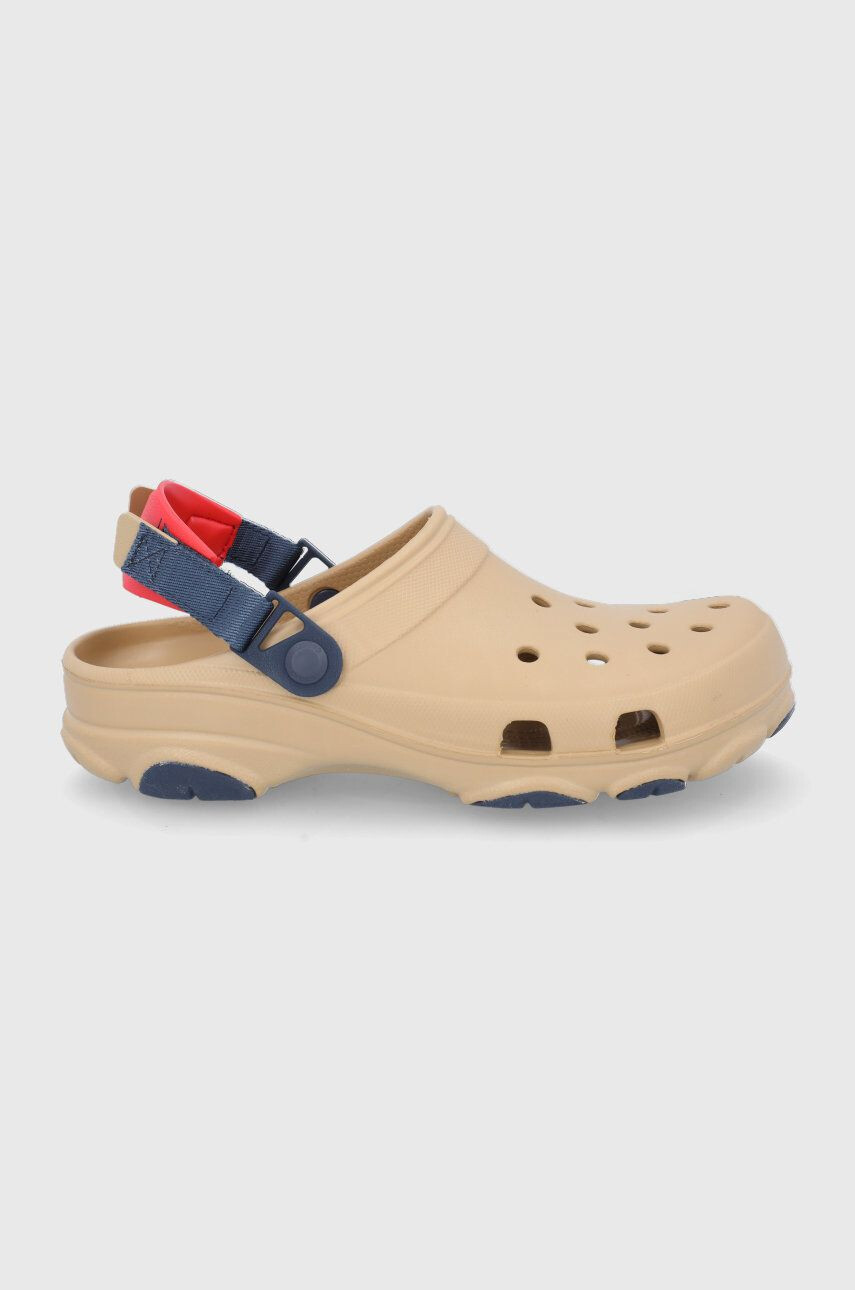 Crocs Papuci bărbați culoarea bej - Pled.ro