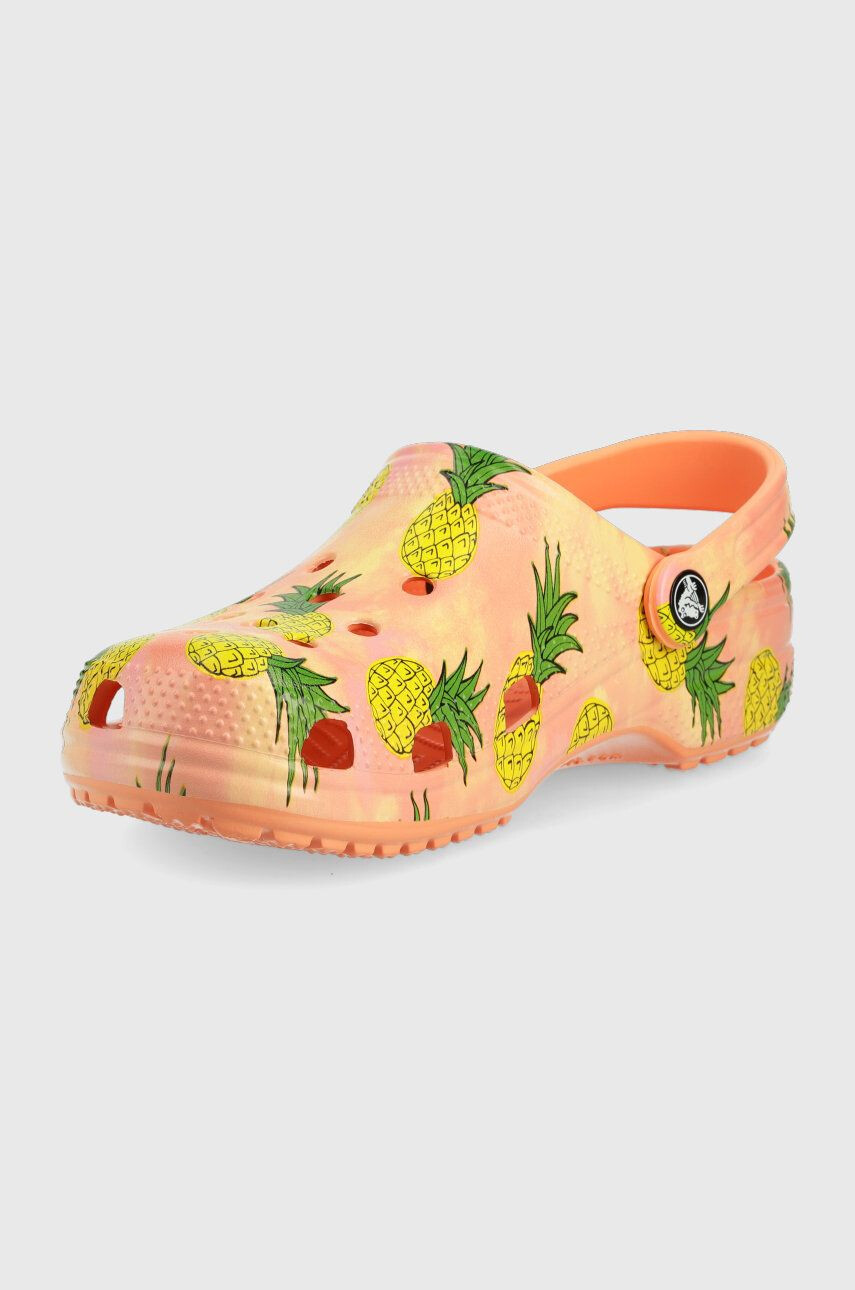 Crocs papuci femei culoarea portocaliu 207849.83F-PAPAYA.MLT - Pled.ro