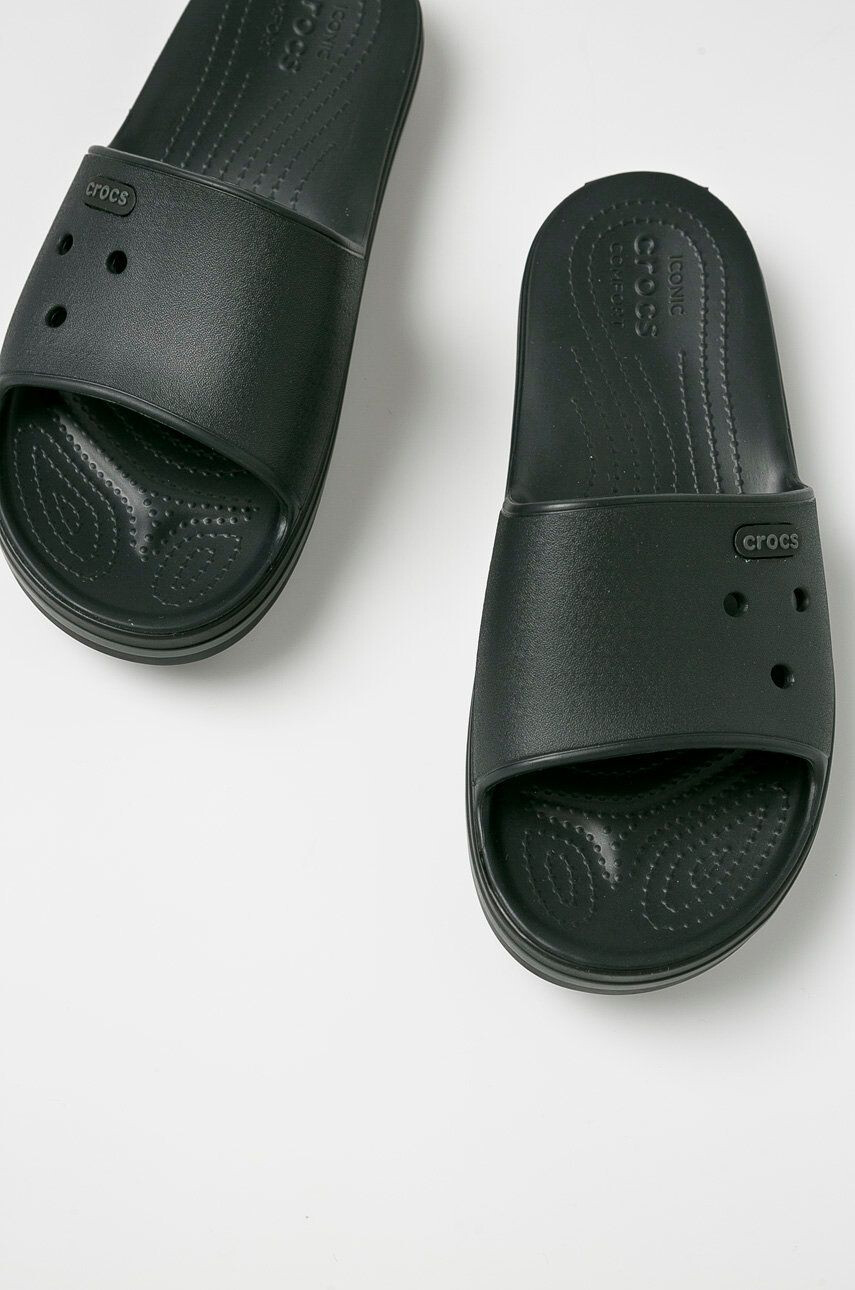 Crocs papuci CROCBAND III 205733 femei culoarea negru 205733.CROCBAND.III.SLI-mel.ice.bl - Pled.ro