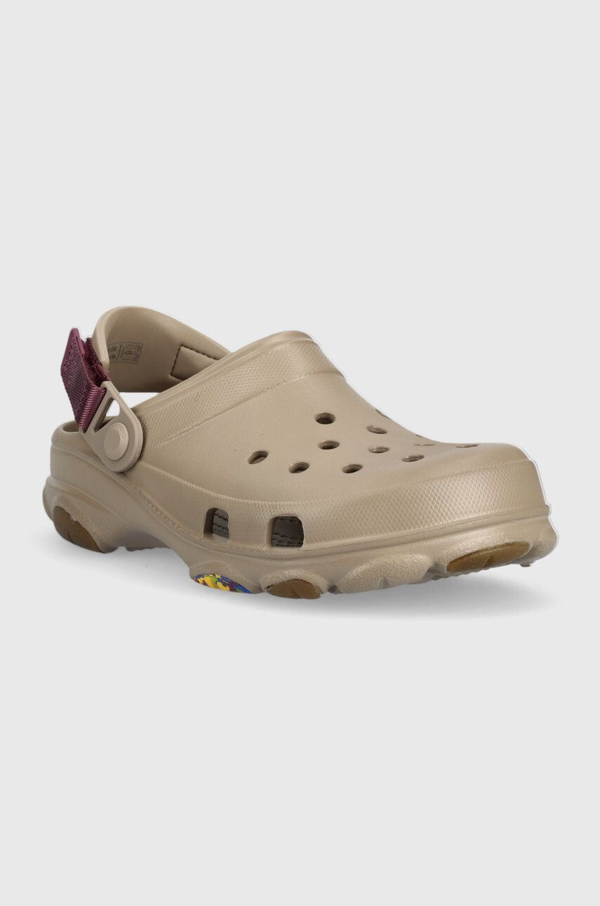 Crocs papuci Classic All Terrain Clog femei culoarea maro - Pled.ro