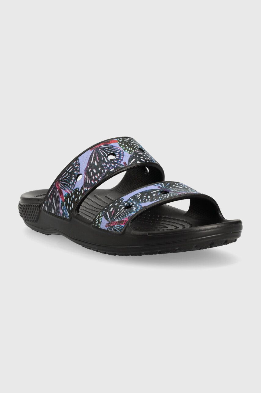 Crocs papuci Classic Butterfly Sandal femei culoarea negru 208246 208246.0C4-0C4 - Pled.ro