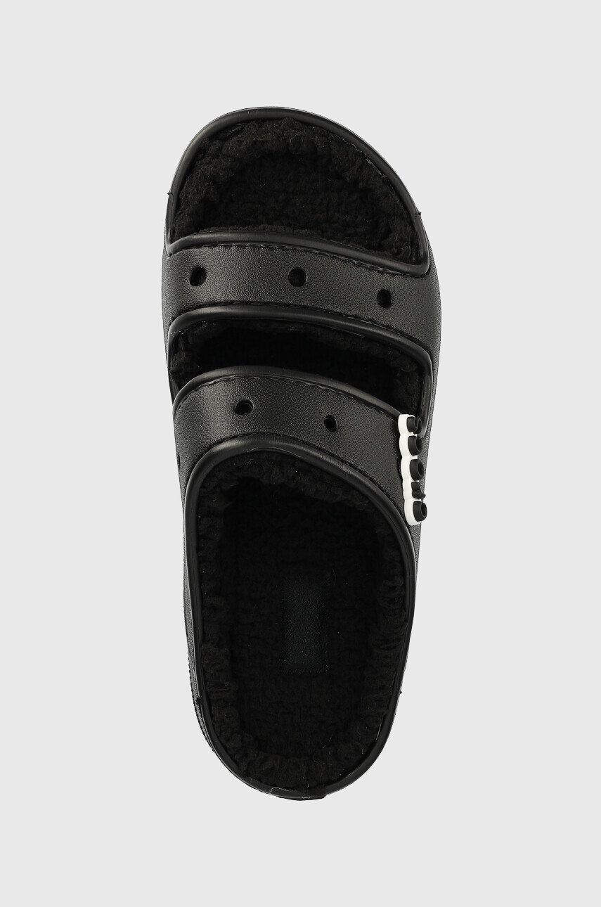 Crocs papuci Classic Cozzzy Sandal culoarea negru 207446.060-BLK.BLK - Pled.ro