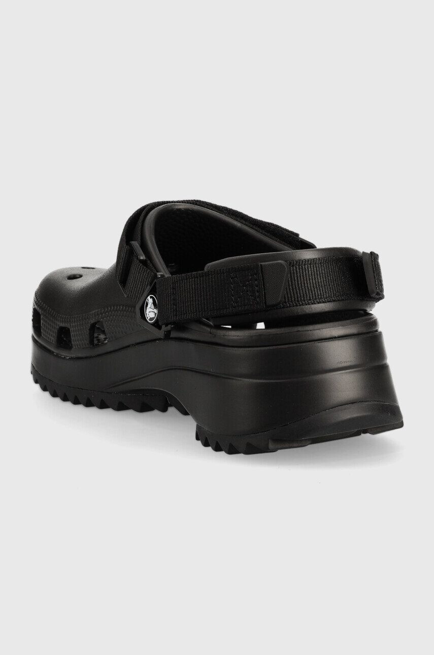 Crocs papuci Classic Hiker Clog femei culoarea negru cu platforma 206772.060.D-BLK.BLK - Pled.ro