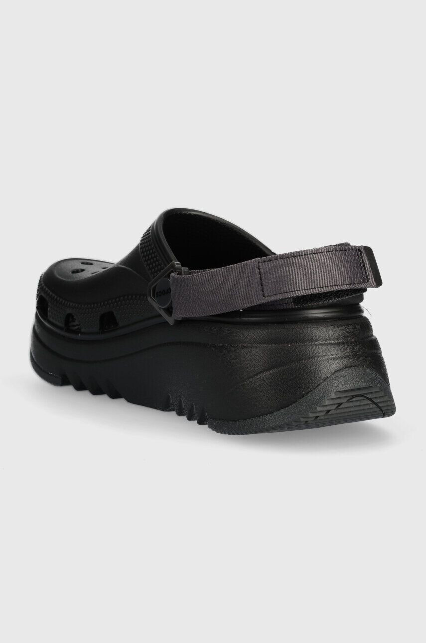 Crocs papuci Classic Hiker Xscape Clog femei culoarea negru cu platforma 208365 - Pled.ro