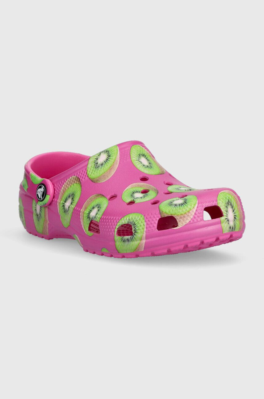 Crocs papuci Classic Hyper Real Clog femei culoarea roz 208343 208343.312-312 - Pled.ro