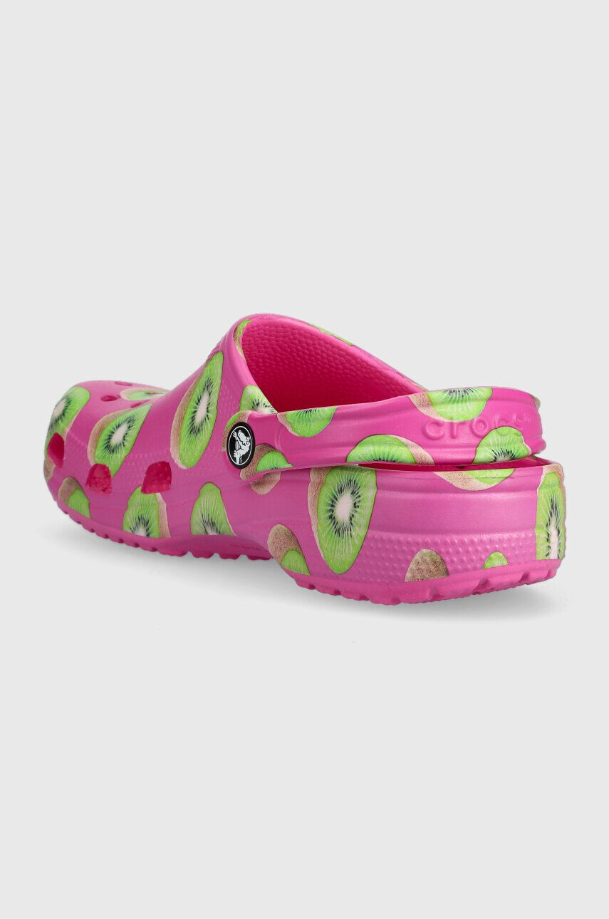 Crocs papuci Classic Hyper Real Clog femei culoarea roz 208343 208343.312-312 - Pled.ro