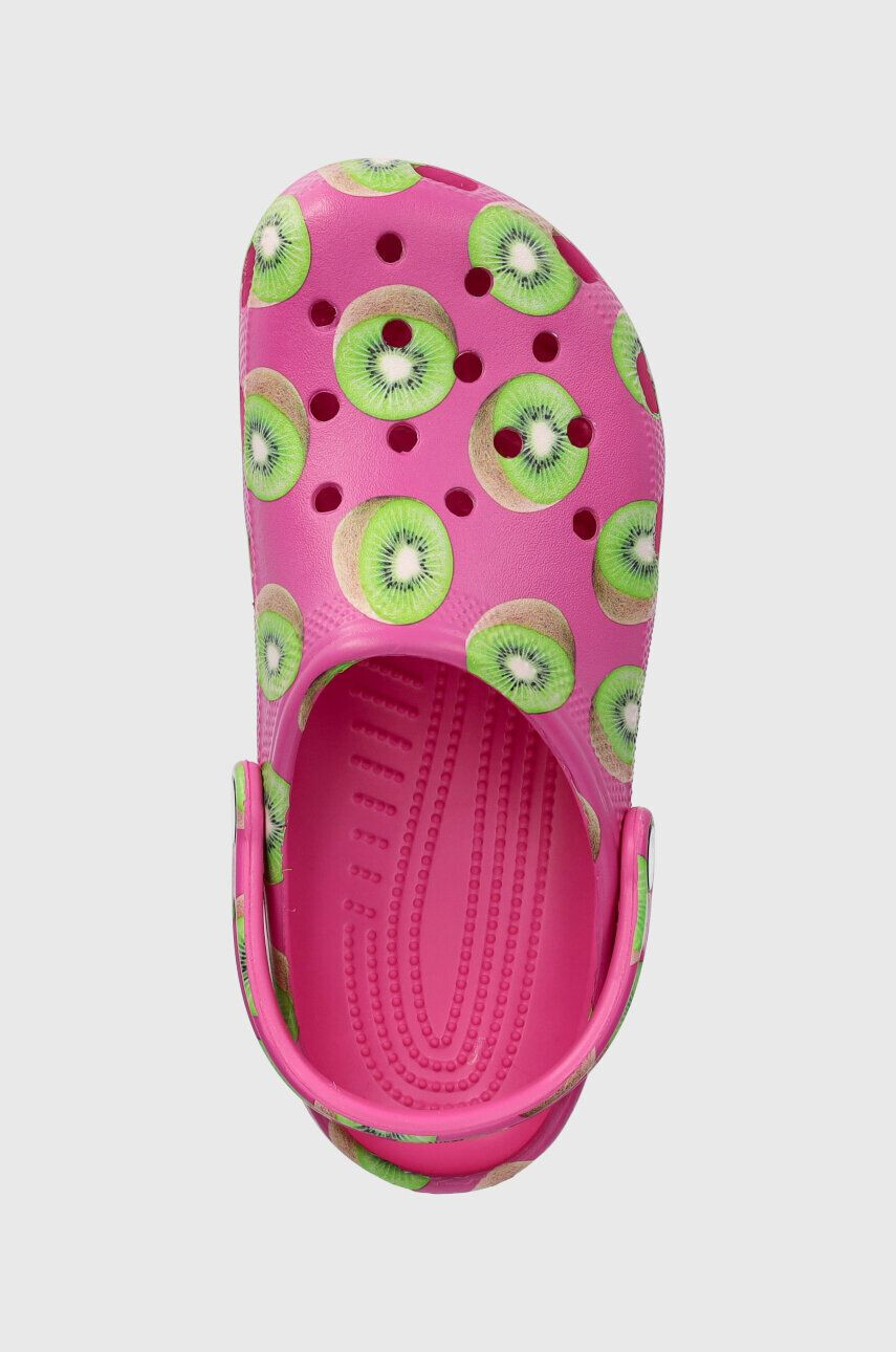 Crocs papuci Classic Hyper Real Clog femei culoarea roz 208343 208343.312-312 - Pled.ro