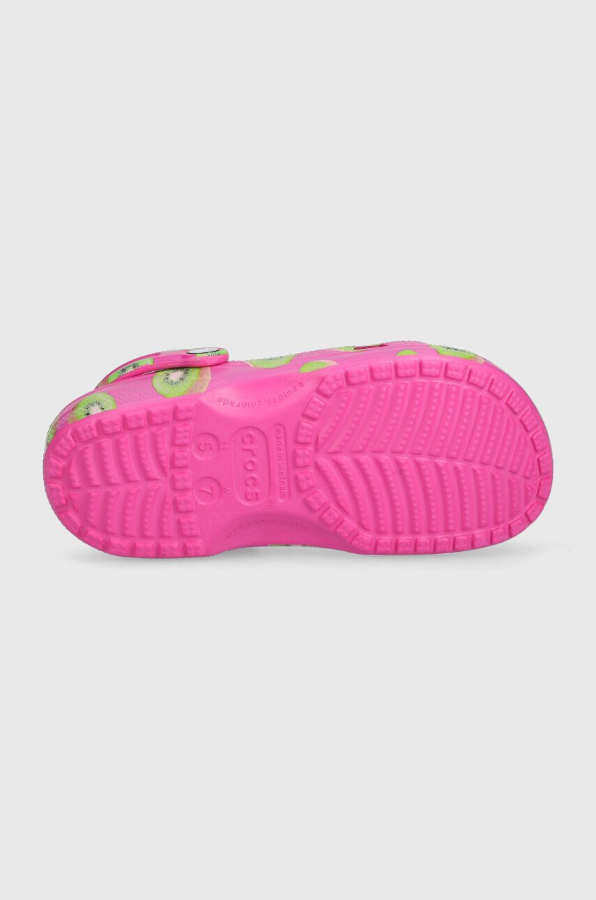 Crocs papuci Classic Hyper Real Clog femei culoarea roz 208343 208343.312-312 - Pled.ro