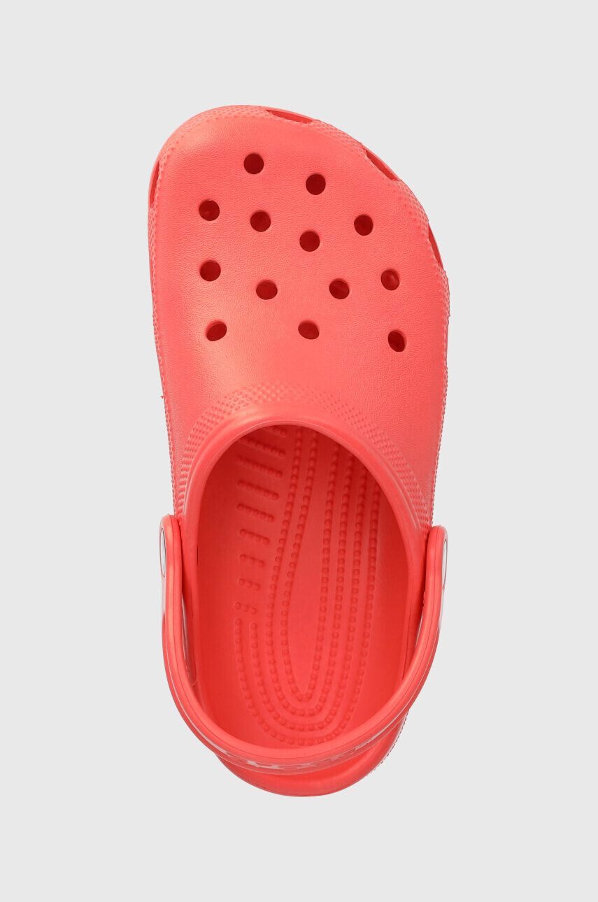 Crocs papuci CLASSIC KIDS CLOG culoarea rosu - Pled.ro