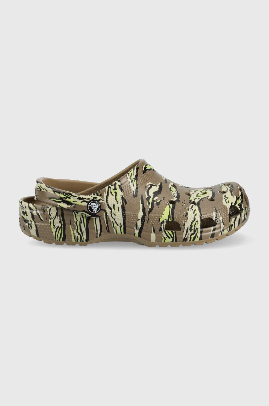 Crocs papuci Classic Printed Camo Clog barbati culoarea verde 206454 206454.260-260 - Pled.ro