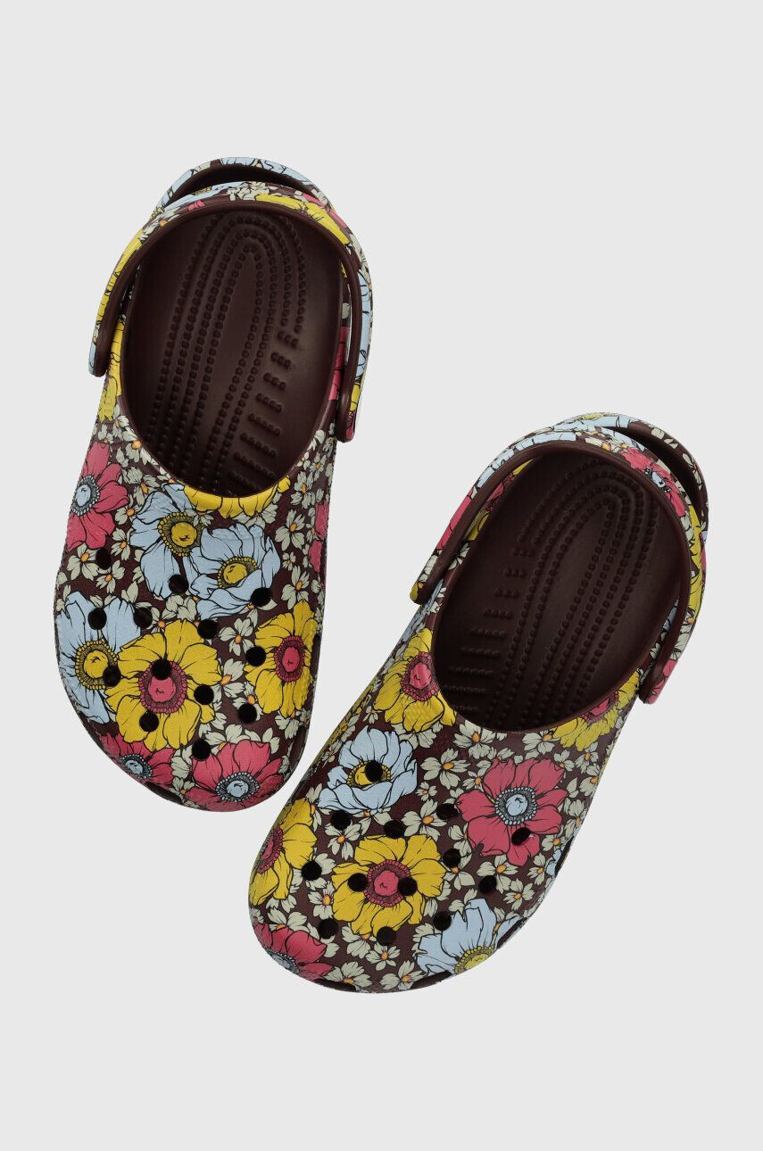 Crocs papuci Classic Retro Floral Clog femei 208954 - Pled.ro