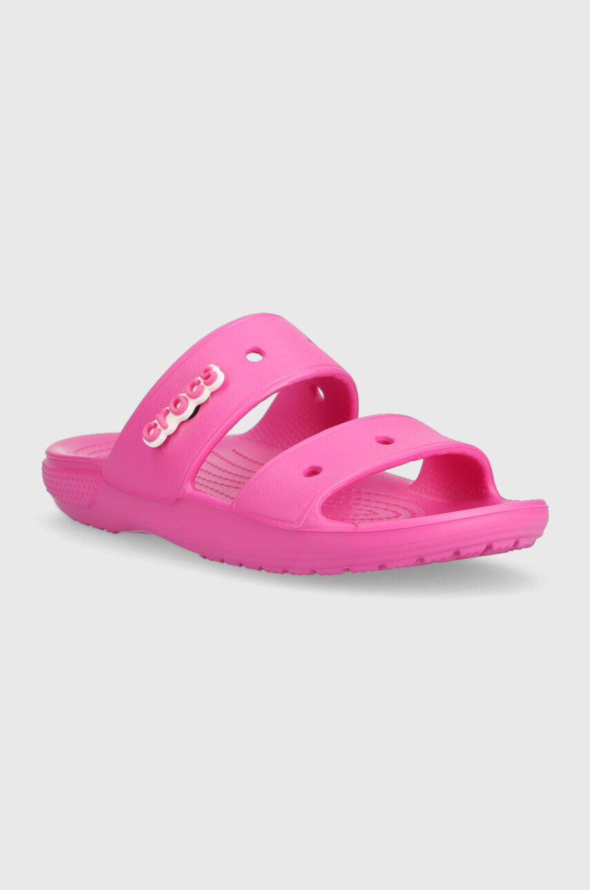 Crocs papuci Classic Sandal femei culoarea roz 206761 206761.6UB-6UB - Pled.ro