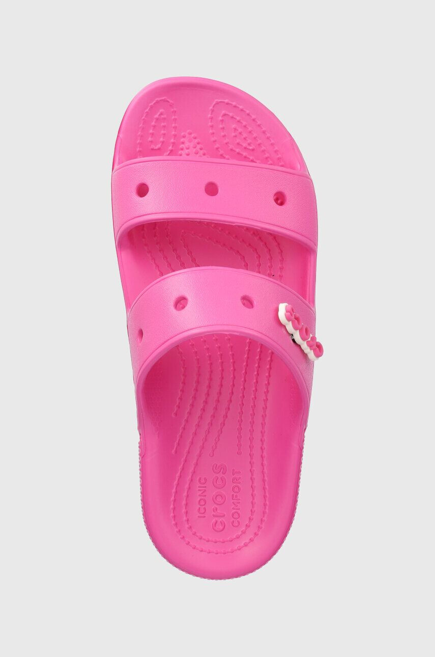 Crocs papuci Classic Sandal femei culoarea roz 206761 206761.6UB-6UB - Pled.ro