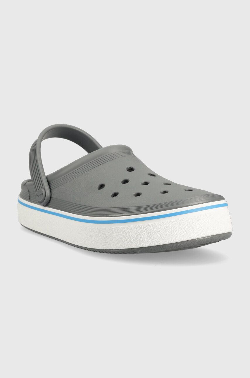 Crocs papuci Crocband Clean Clog barbati culoarea gri 208371 - Pled.ro