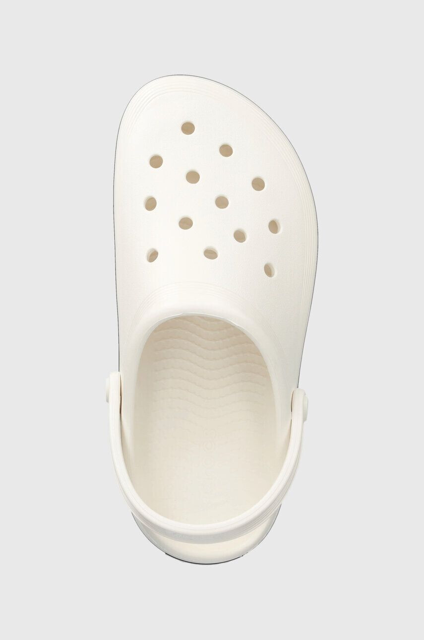 Crocs papuci Crocband Clean Clog culoarea alb 208371 - Pled.ro