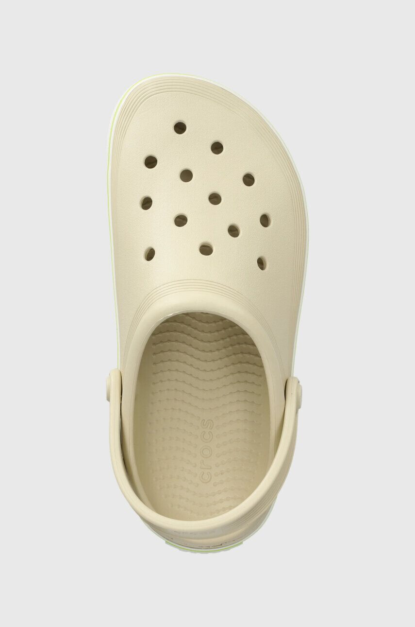 Crocs papuci Crocband Clean Clog femei culoarea bej 208371 - Pled.ro