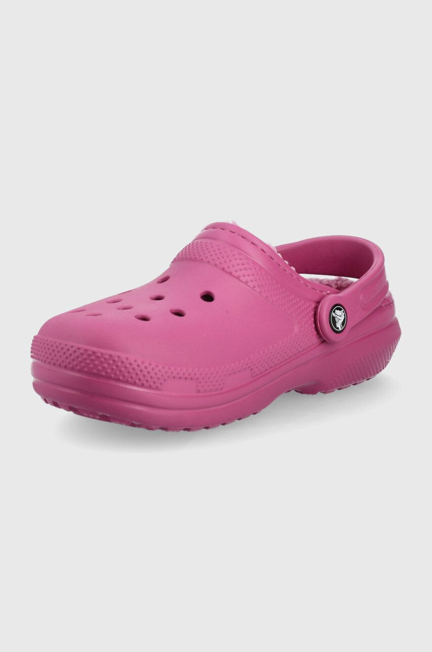 Crocs papuci de casa culoarea violet - Pled.ro