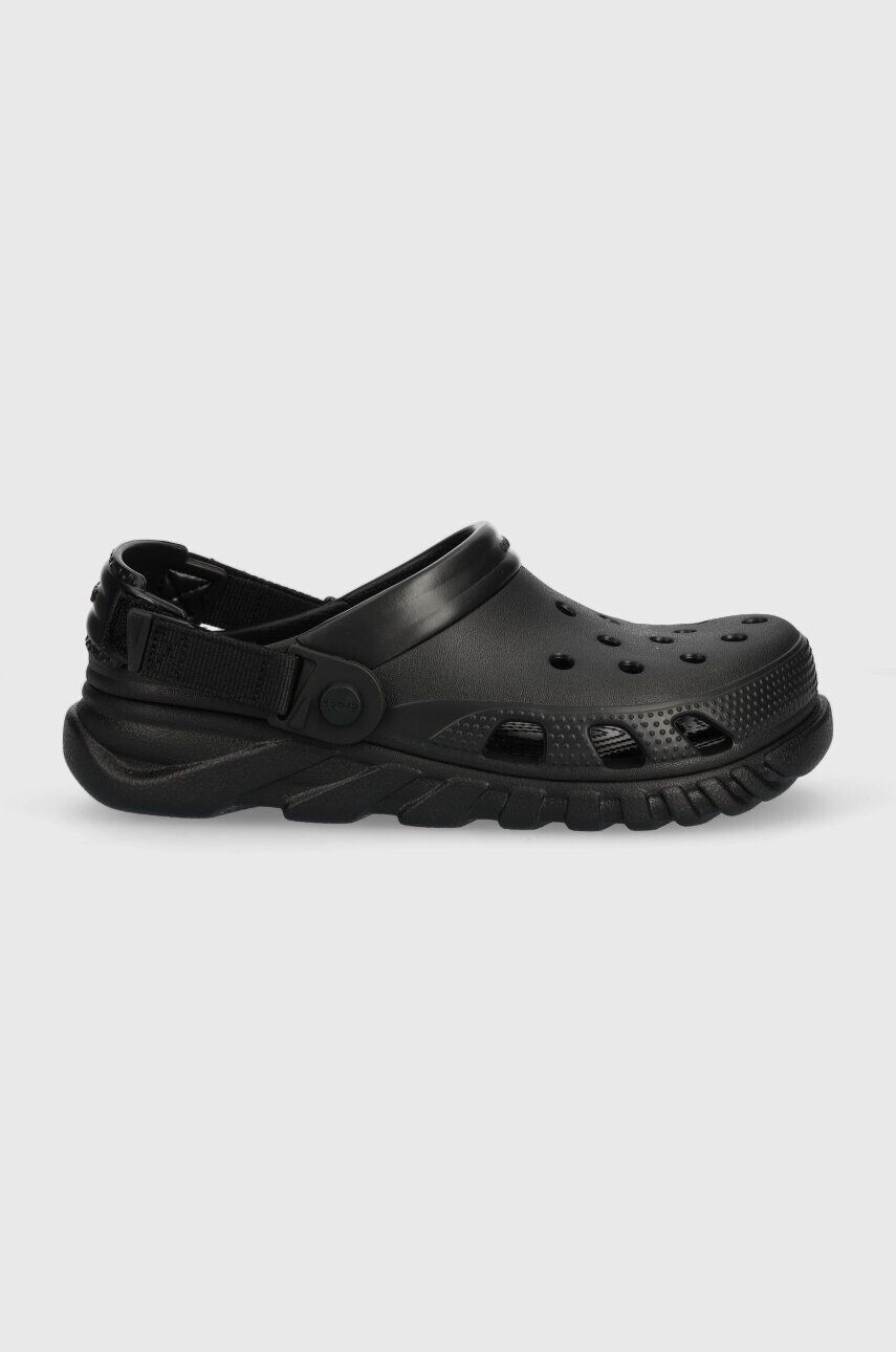 Crocs papuci Duet Max II Clog femei culoarea negru cu platforma 208776 - Pled.ro